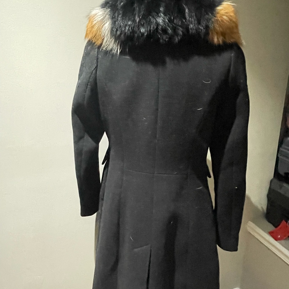 1 Madison wool coat with Fur attachment that can be taken off.  Size XS